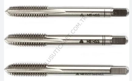 Mte 1/2*13 Usa Normal Vidalı 3 Lü Takım Klavuzu Unc