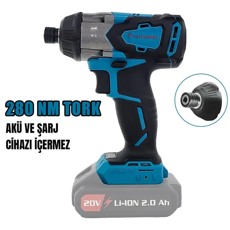 Catpower 4102 Solo 20V Akülü Torklu Vidalama Li-İon Kömürsüz