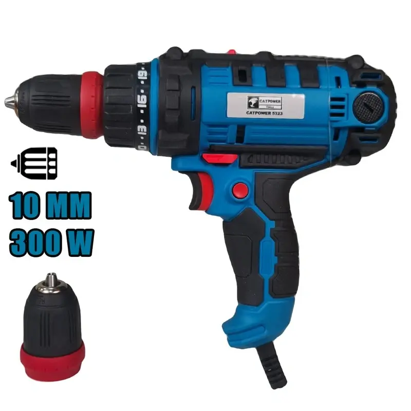 Catpower 5323 300W Darbesiz Torklu Matkap 10Mm