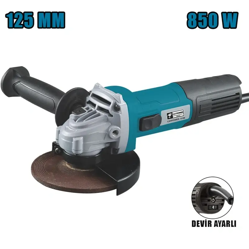 Catpower 6108 125Mm Avuç Taşlama Devir Ayarlı