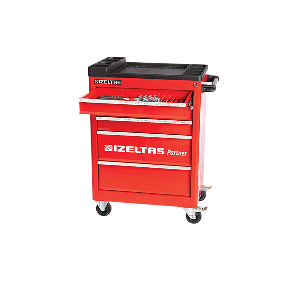 İzeltaş Partner Mobil Takım Dolabı 5 Çekmeceli Dolu