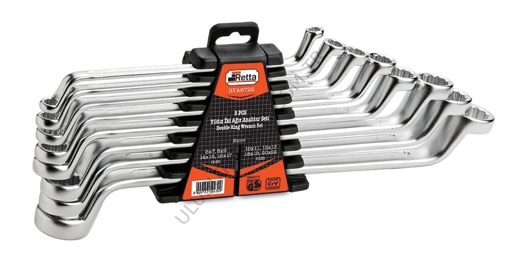 Retta 8 Pcs Yıldız İki Ağız Anahtar Seti