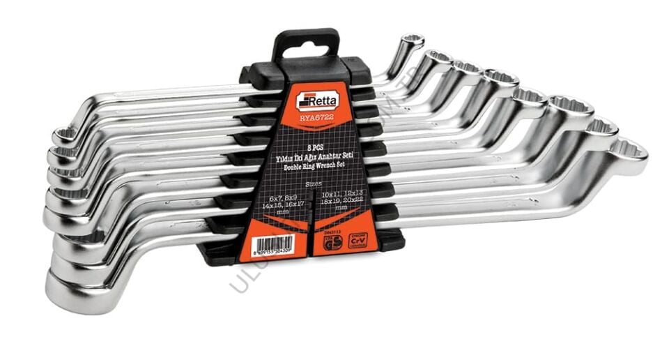 Retta 8 Pcs Yıldız İki Ağız Anahtar Seti