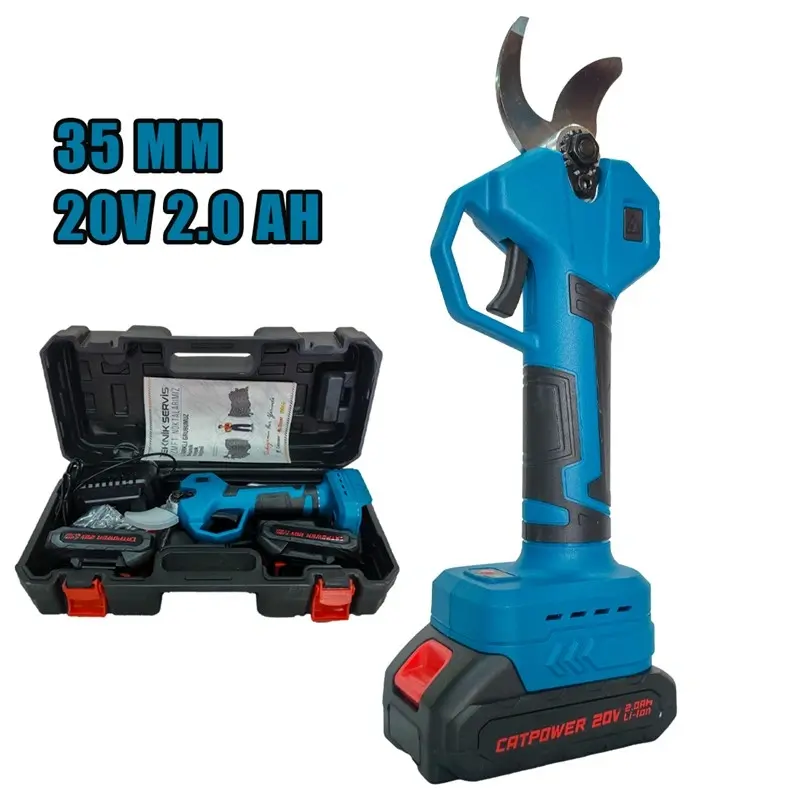 Catpower 1340 Akülü Bağ Makası 35Mm Li-On Kömürsüz 20V 2.0Ah Budama