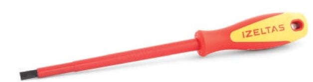 İzeltaş 2.5X75Mm 1000V İzoleli Elektrikçi Düz Uçlu Tornavida