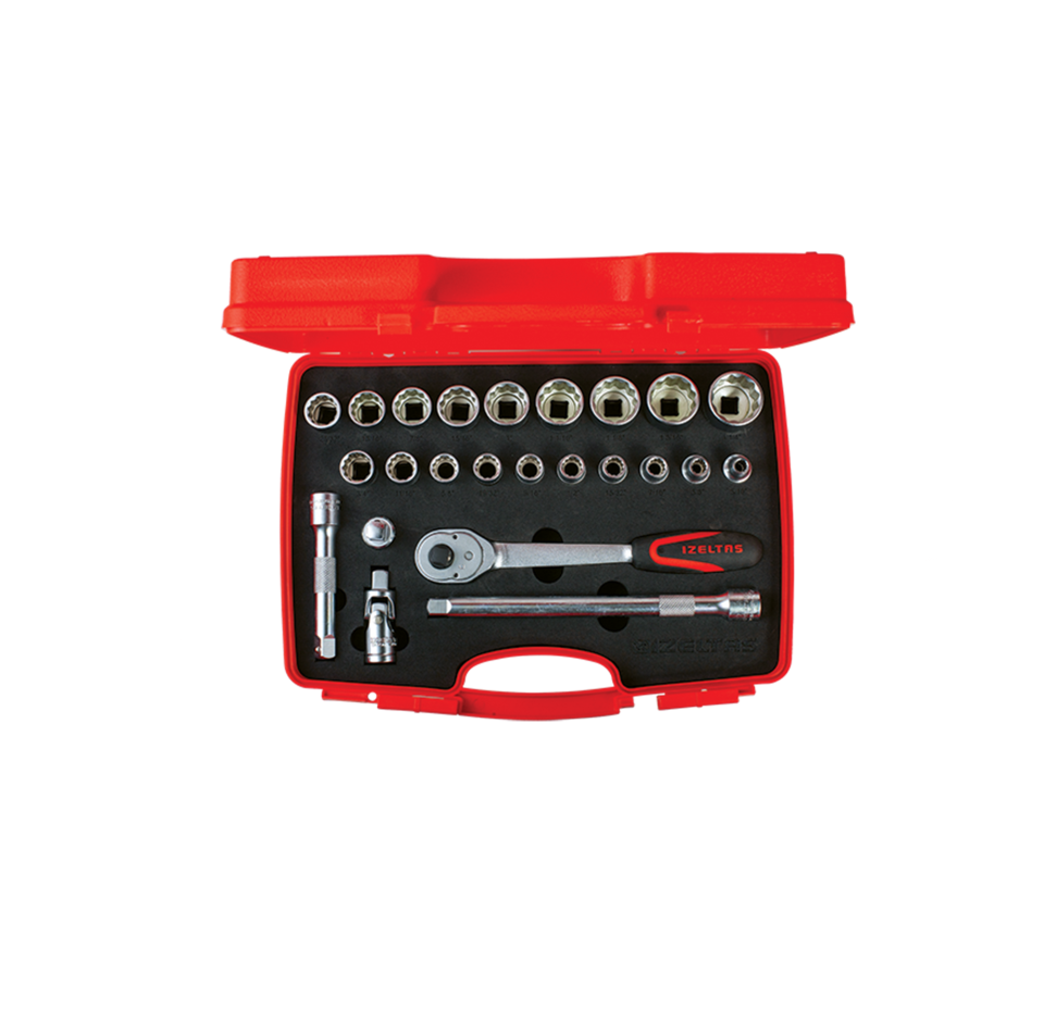 İzeltaş 1/2'' 24 Parça On İki Köşe Lokma Anahtar Takımı