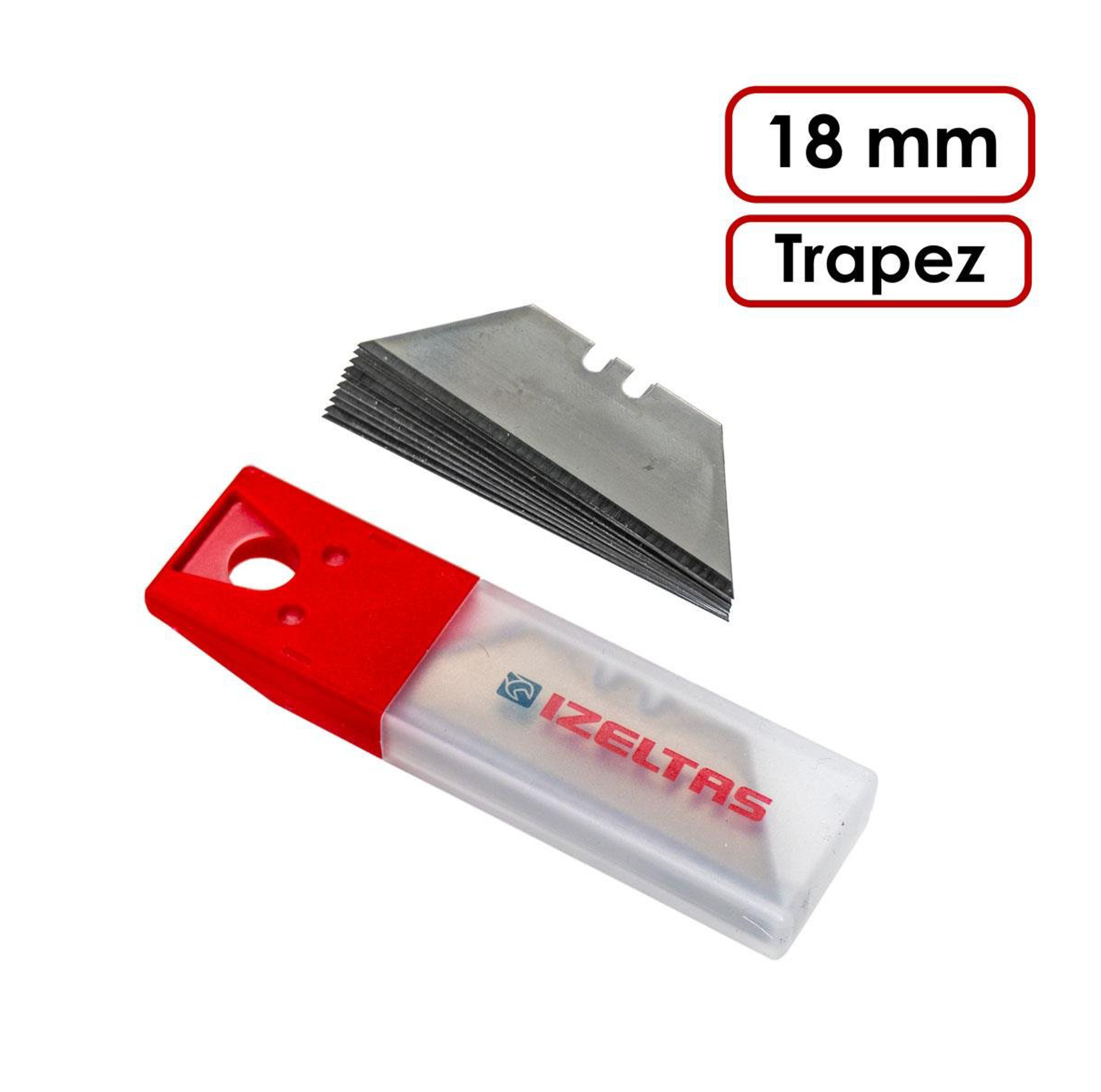 İzeltaş Pro Güvenlikli Trapez Maket Bıçağı Yedek Bıçak