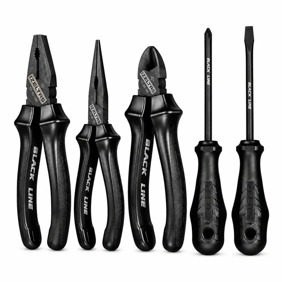 İzeltaş 5 Parça Black Line Pense Tornavida Takımı