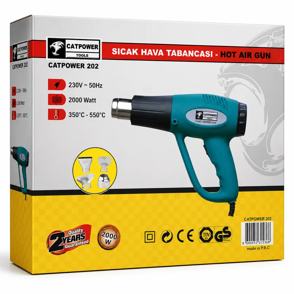 Catpower 202 Sıcak Hava Tabancası 2000W