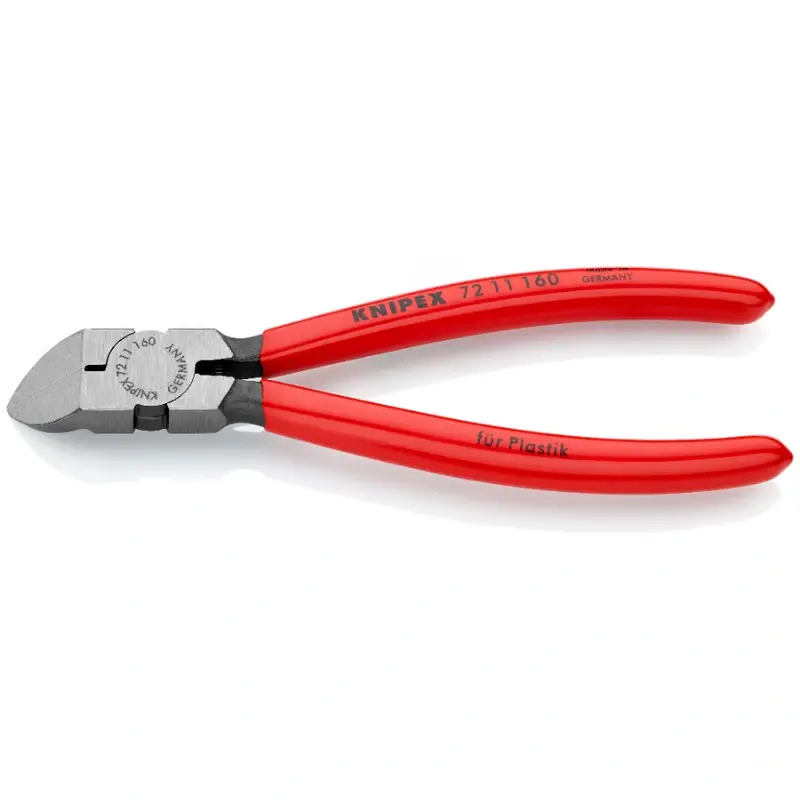 Knipex 160Mm Eğri 45 Plastik Yan Keski 7211160