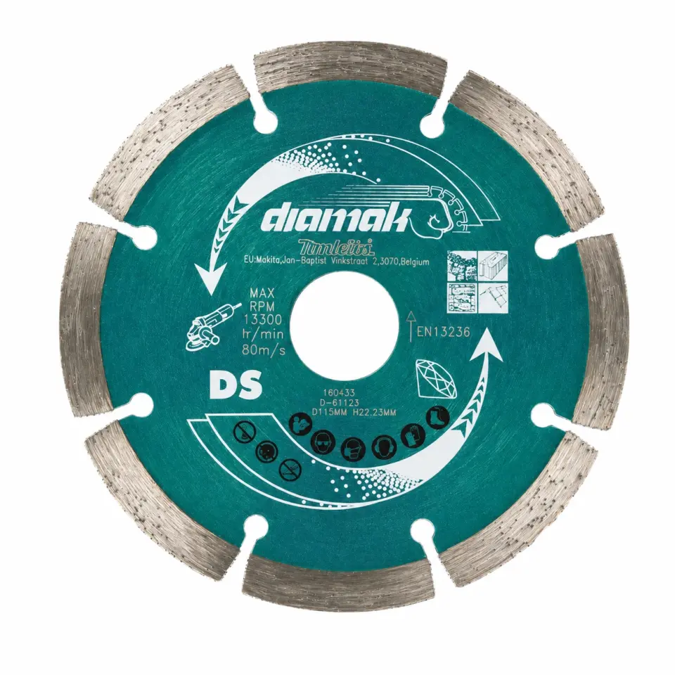 Makita 115Mm Dıamak Elmas Daire Testere Segmanlı MAAD-61123