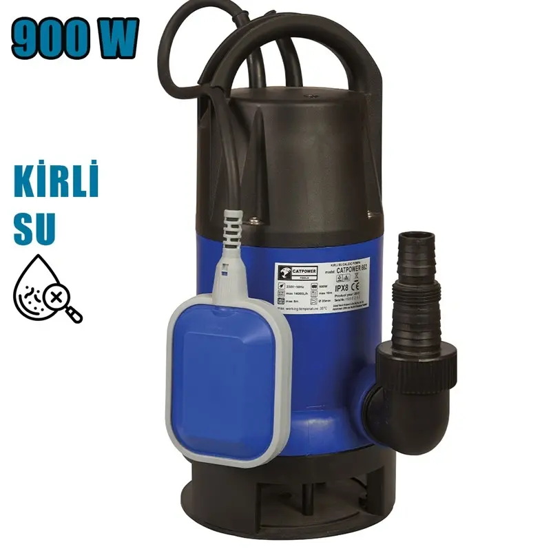 Catpower 662 Dalgıç Pompa Kirli Su 900W