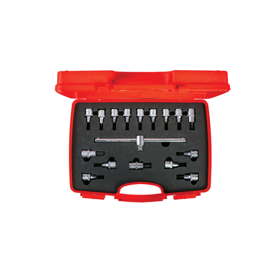İzeltaş 1/2'' Lokmalı Allen Uç Ve Star Torx Takım 17 Parça