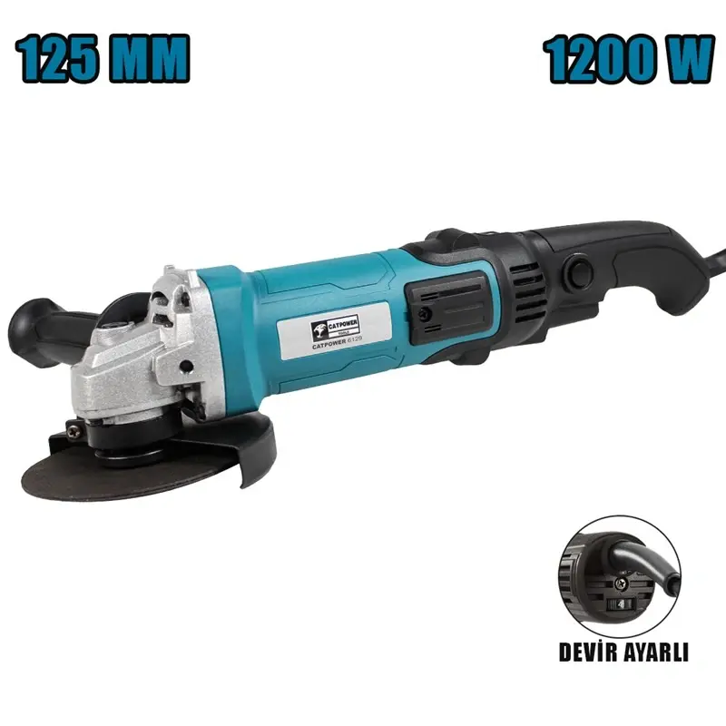 Catpower 6129 Avuç Taşlama 125Mm Devir Ayarlı