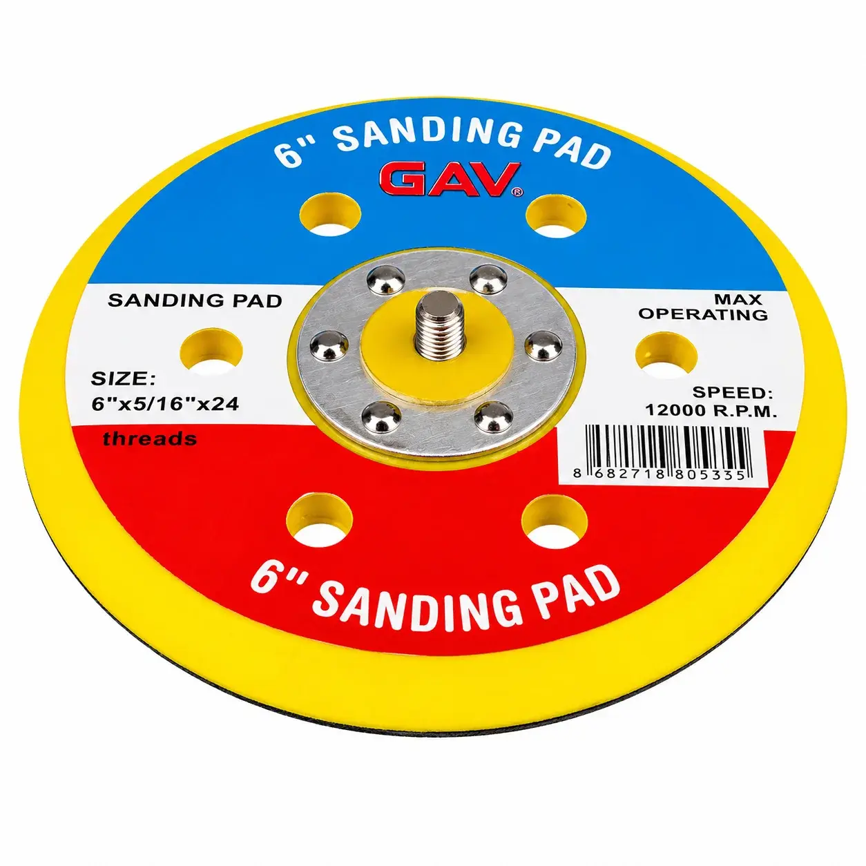 Gav F606 Cırtlı Taban 6 Delikli 150mm