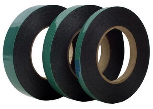 Globus Çift Taraflı Köpük Bant Yeşil Siyah 20Mm*10Mt