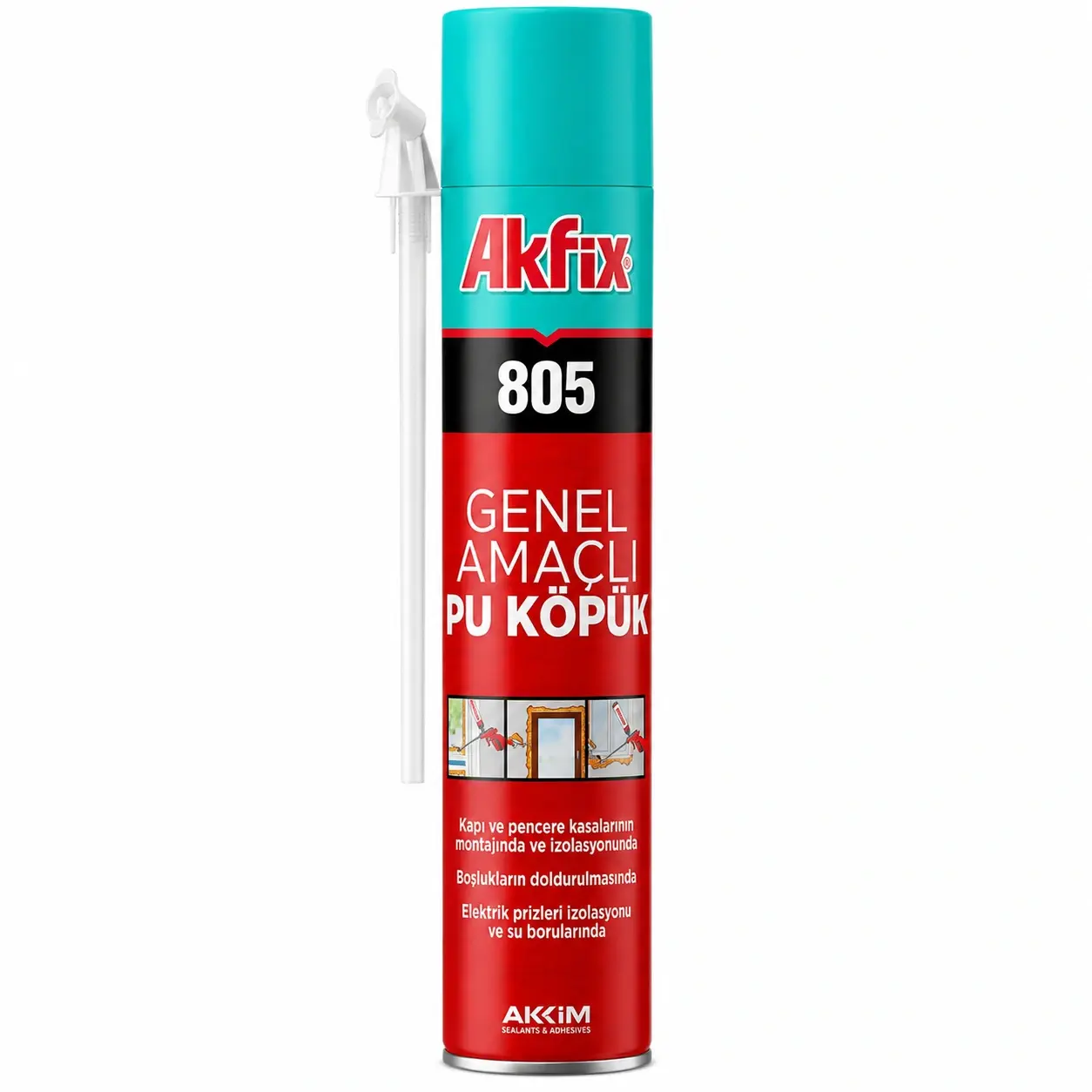 Akfix Pipetli Montaj Köpüğü 750 Ml Fa011