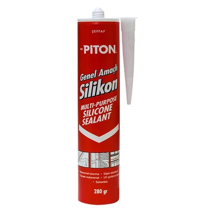 Piton Silikon Kartuş 280 gr Şeffaf