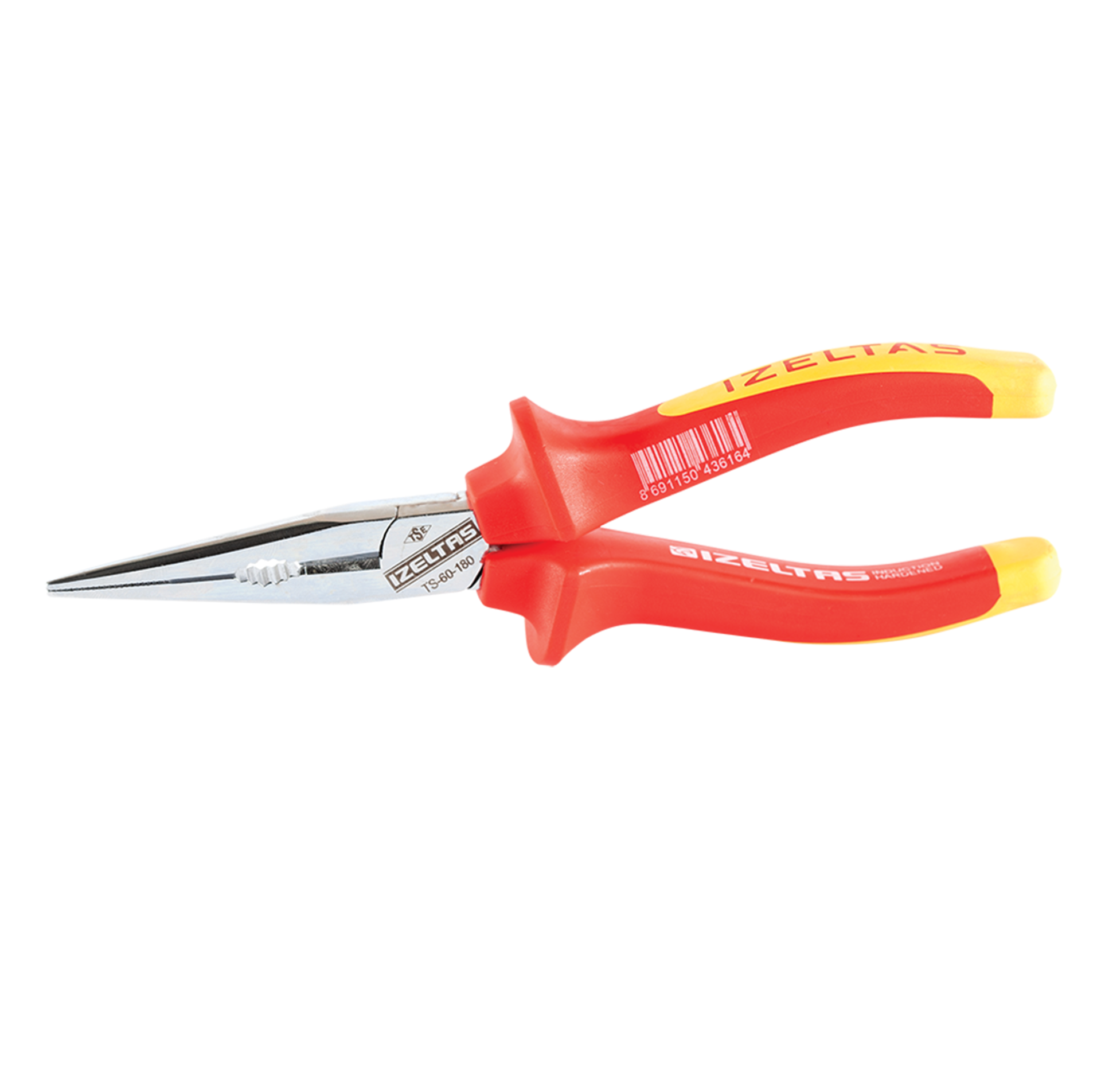 İzeltaş 160Mm 1000V İzoleli Elektrikçi Kargaburnu Düz Uçlu