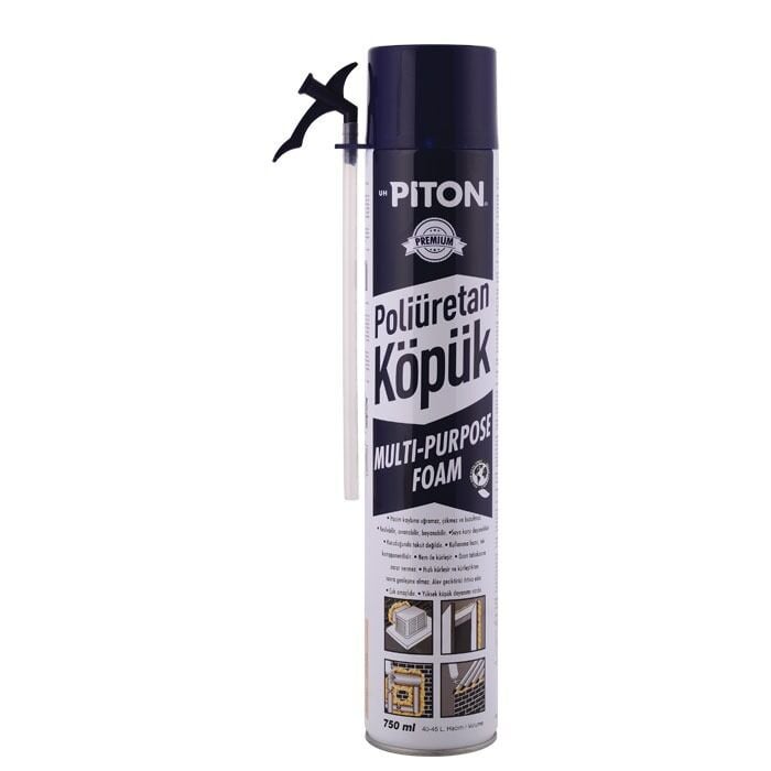 Piton Poliüretan Köpük Tabancalı 750 ml