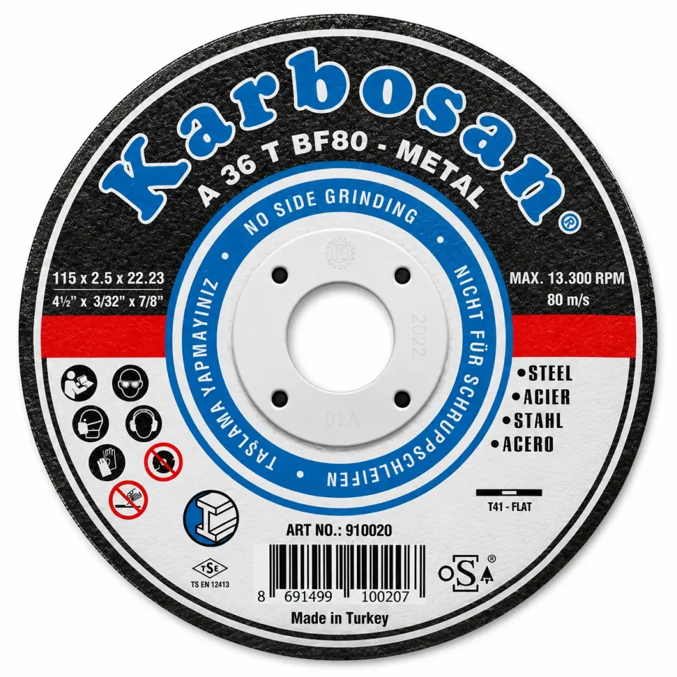 Karbosan 115*3.0*22.23 Metal Nk Kesme Diski