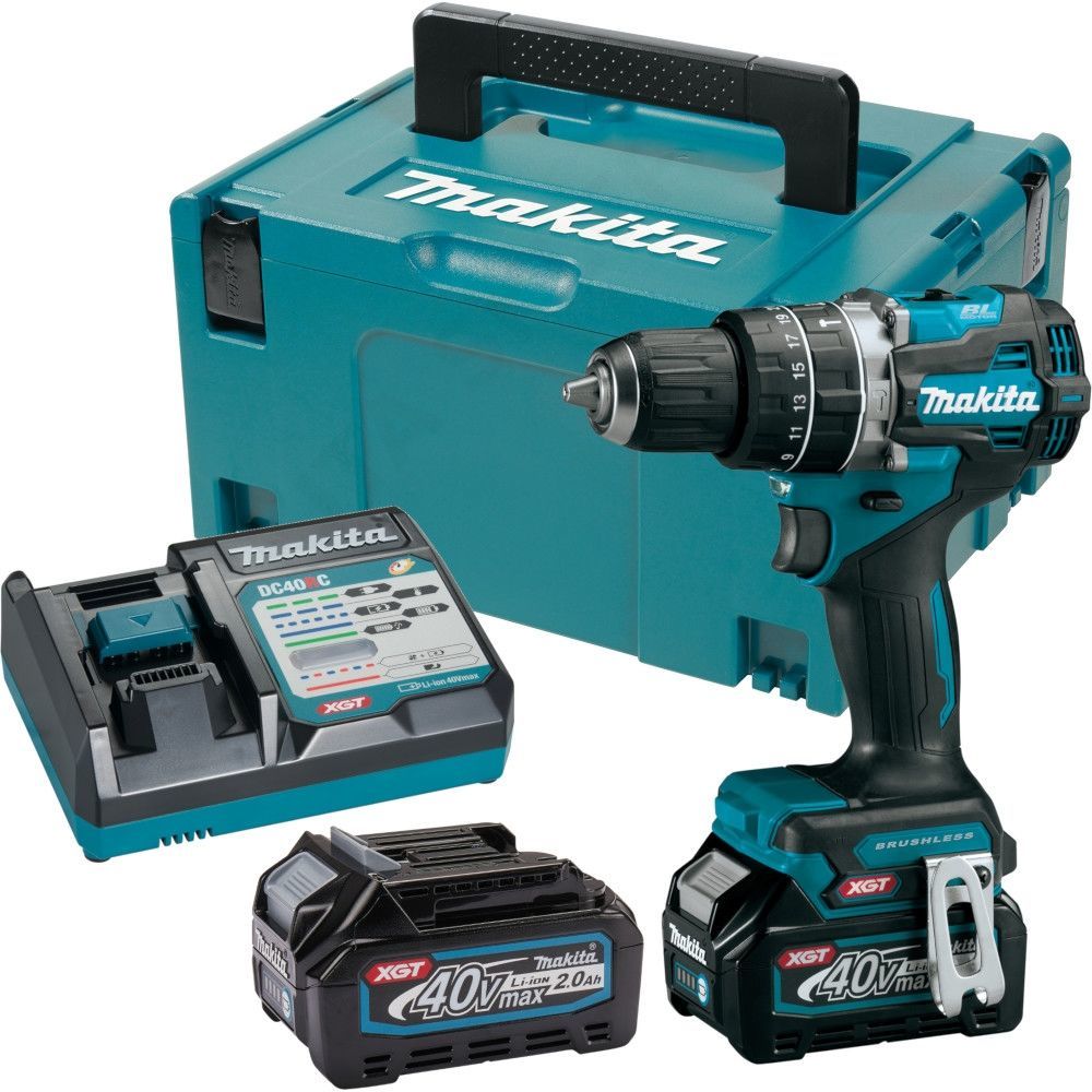 Makita 40V 2.5 Ah Akülü Darbeli Matkap Vidalama HP002GA201