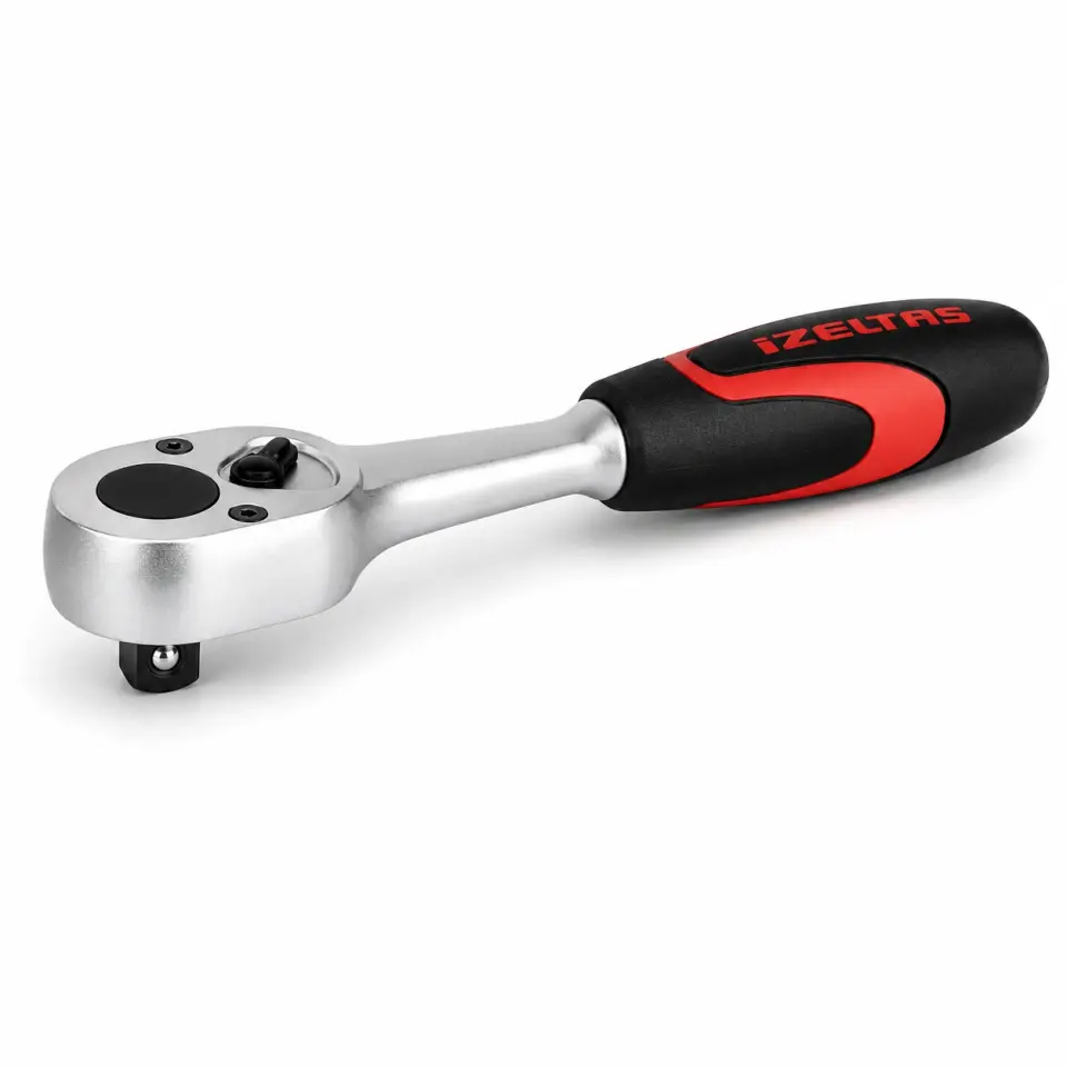 İzeltaş 1/4'' Mandallı Cırcır Kolu (24 Diş)(140mm)
