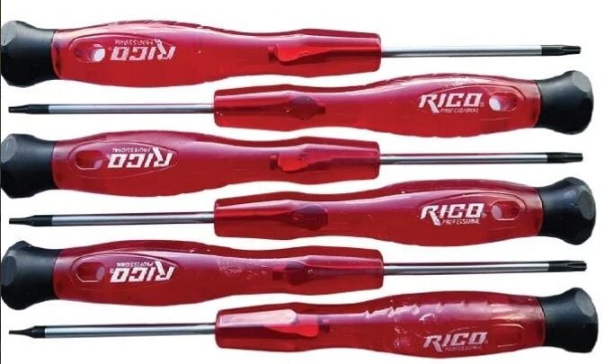 Rico 6 Pc Torx Kraft Elektronikçi Klemens Tornavida Seti 50Mm