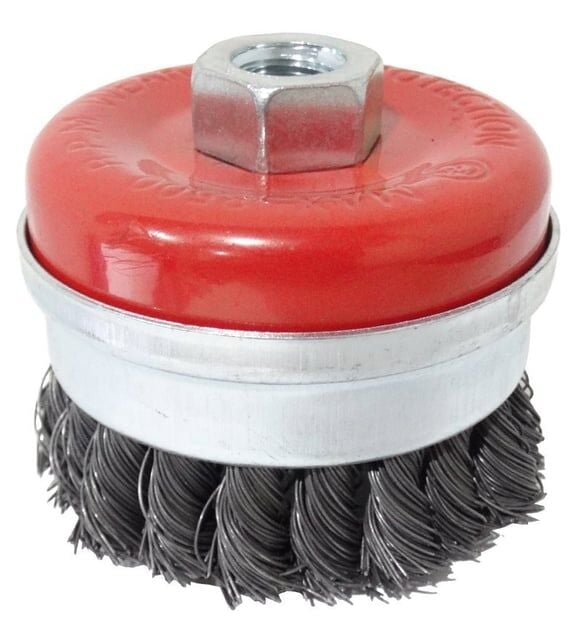 Partner 65 mm Gri Burma Telli Çanak Fırça M14