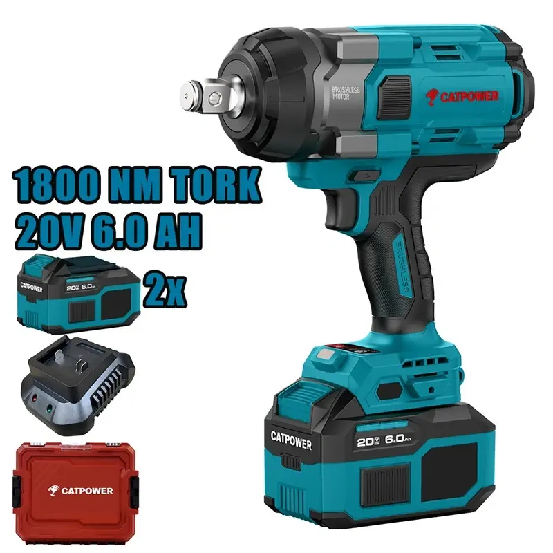 Catpower 4228 Akülü Somun Sıkma Torklu 3/4 1800 Nm 20v 6.0 Ah