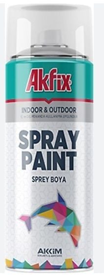 Akfix Parlak Şeffaf Vernik Akrilik Sprey Boya 400Ml
