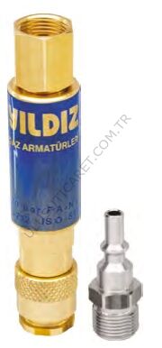 Yıldız 1030 Oksijen Basınç Düşürücü Alev Emniyet Valfi