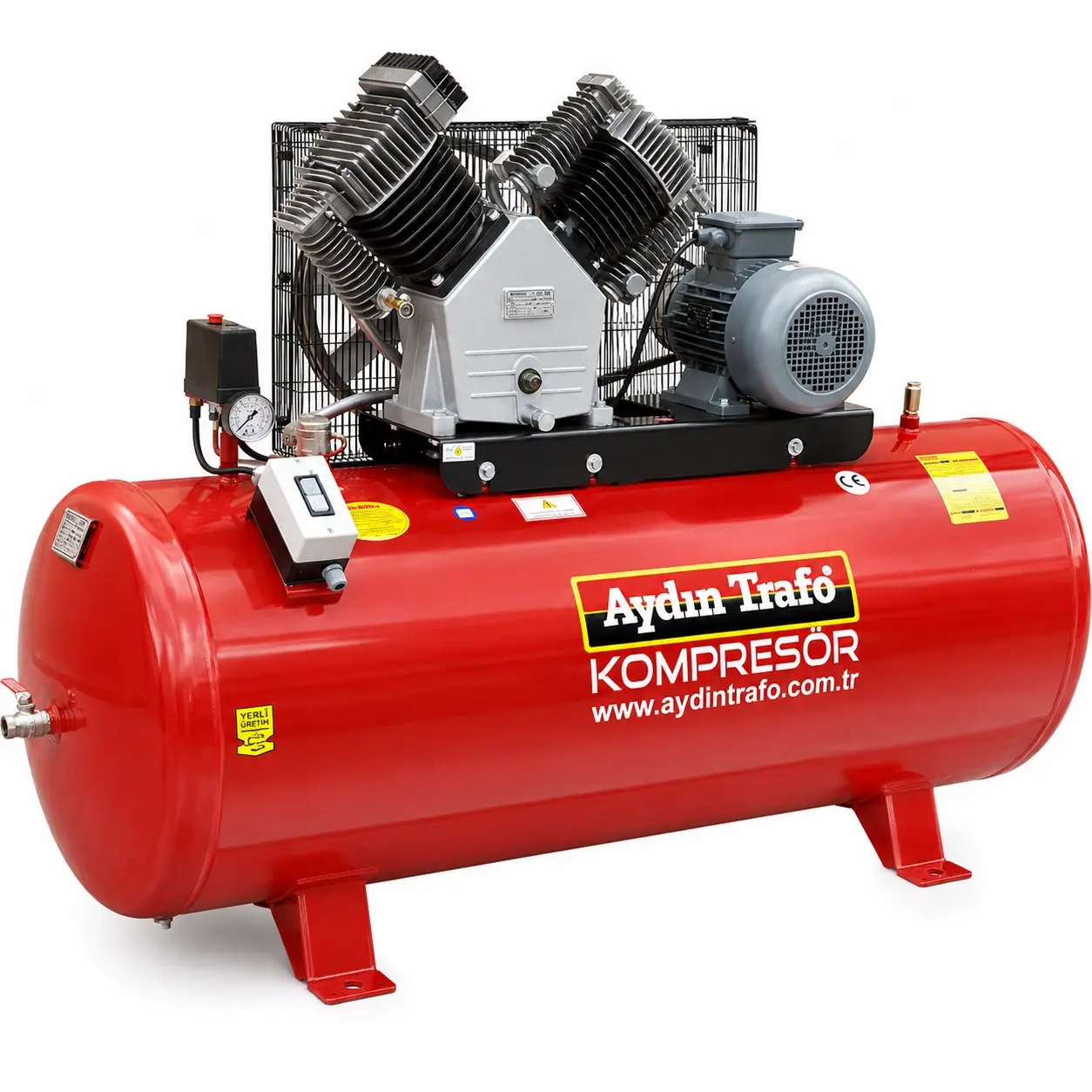 Aydın Trafo 22-530 Lt Hava Kompresörü 12 Bar 7,5 Hp