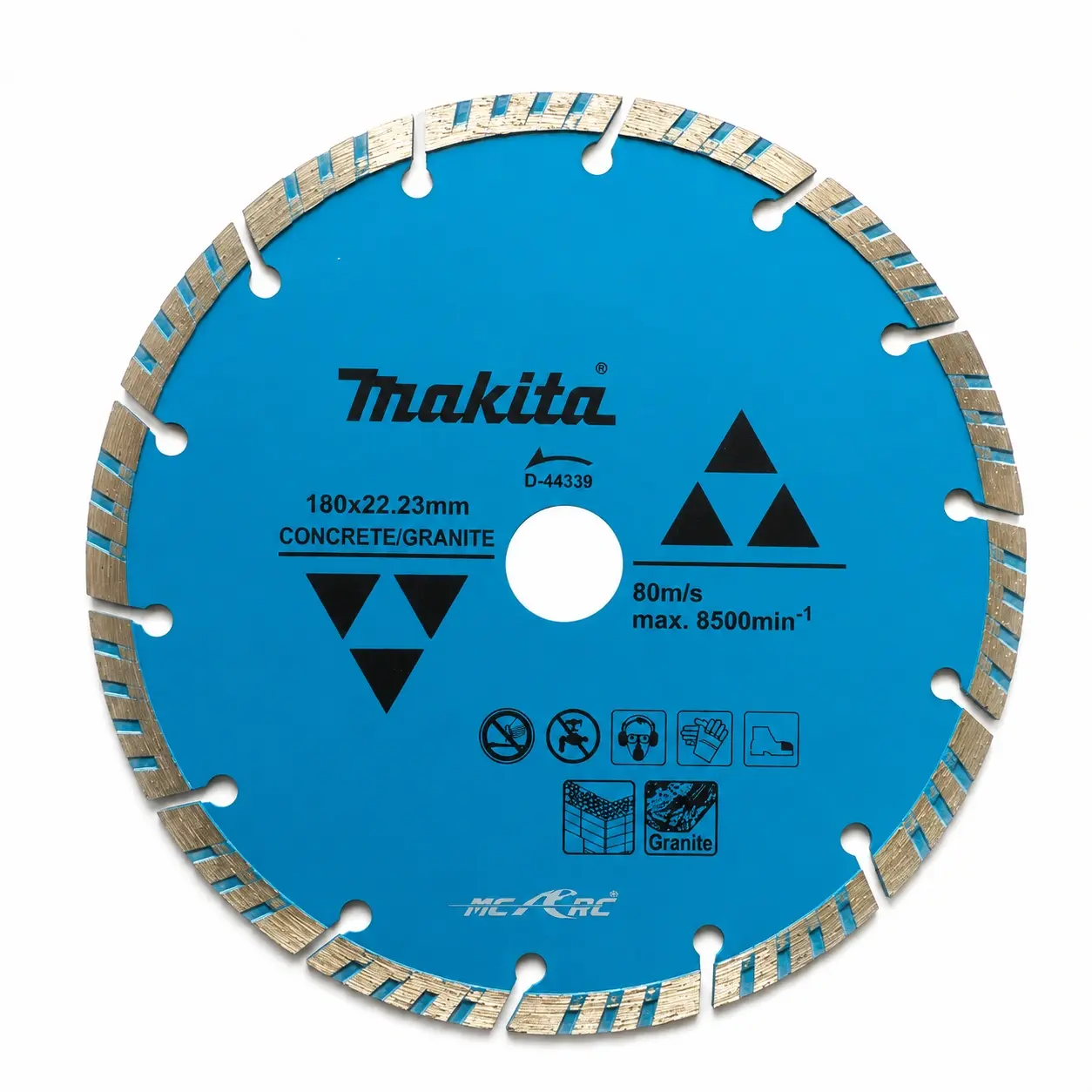 Makita 180mm Segmanlı Dalgalı Elmas Daire Testere 180x7x22.23 D-44339