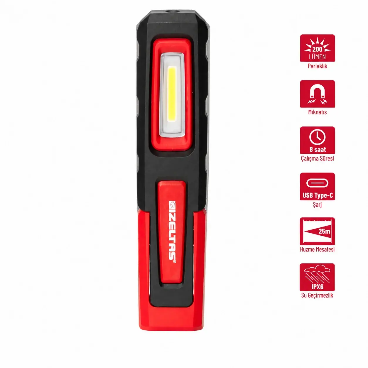 İzeltaş 200 Lm Cob Led Çalışma Lambası 155mm
