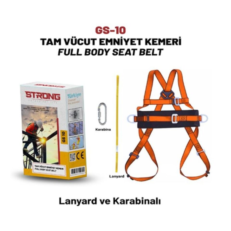 Strong Tam Vücut Paraşüt Emniyet Kemeri