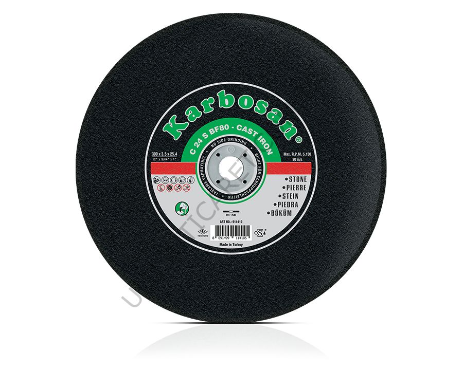 Karbosan 350*3,5*30 Döküm Sabit Tezgah Diski
