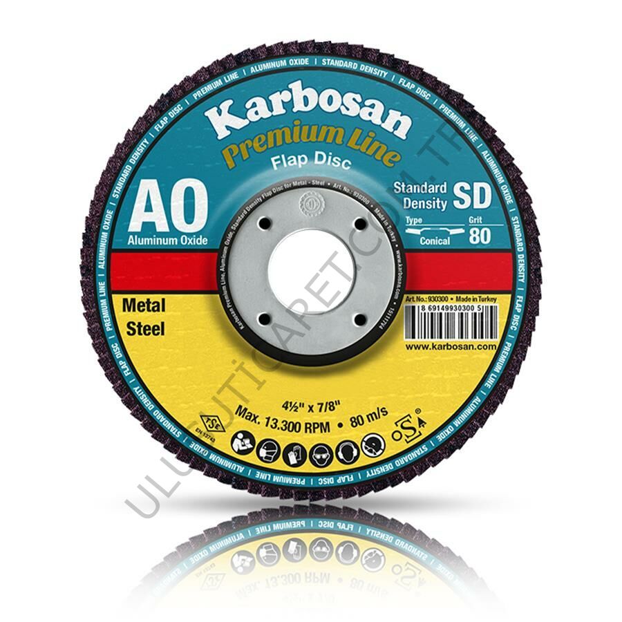 Karbosan 180*22.23*60 Kum Al.Ox.Flap Disk