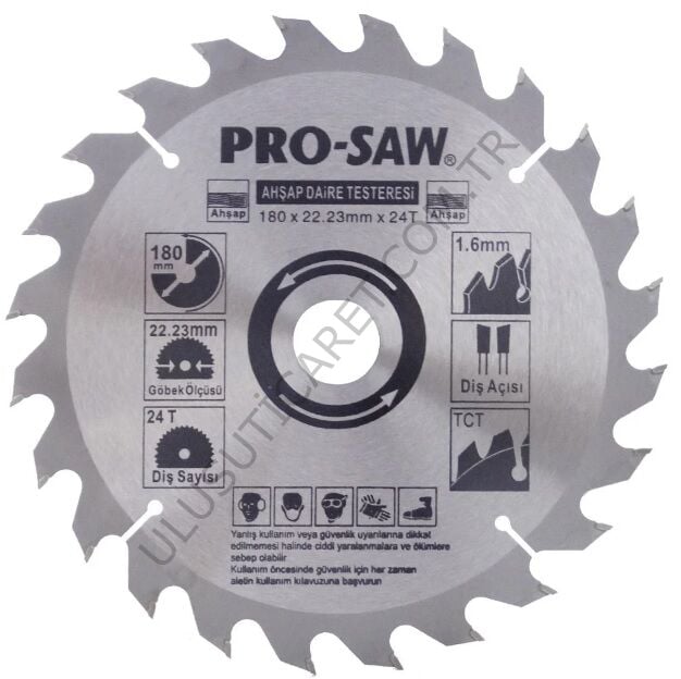 Prosaw 180 Mm 24T Sunta Daire Testere 2220 51214