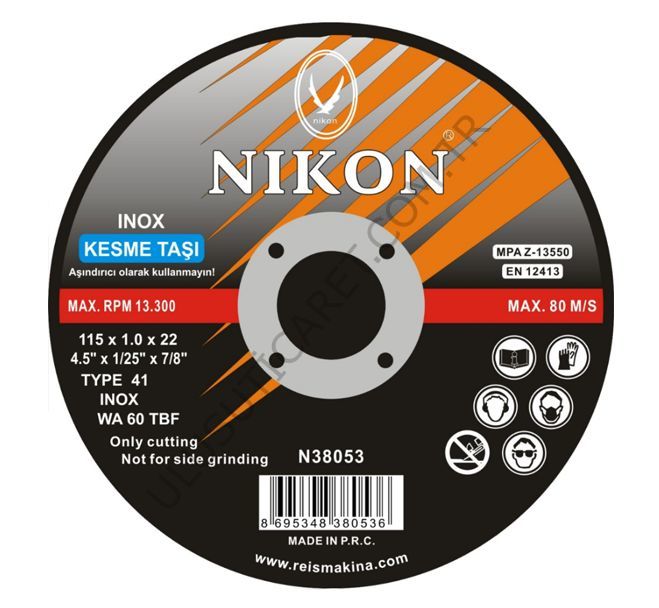 Nikon/Eurostar Inox Kesici 115*1,0*22
